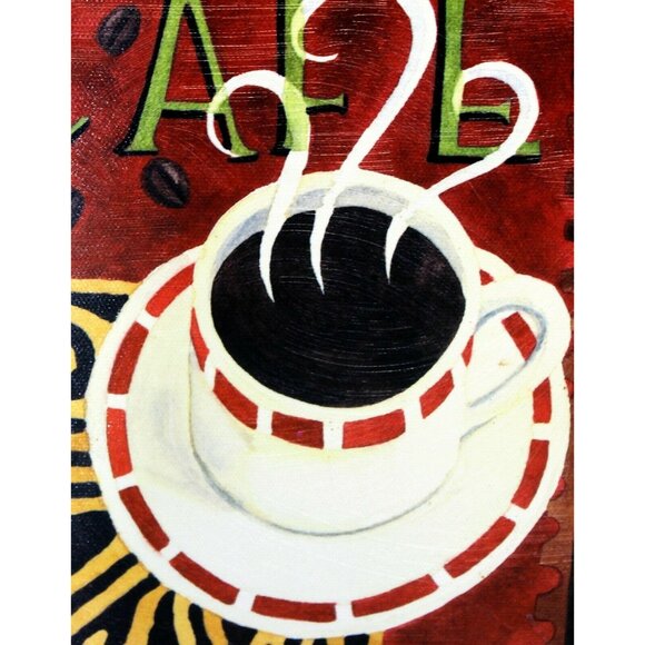 Cafe Exotica II Canvas Art Print by Jennifer Brinley Coffee Home Decoration - Picture 4 of 12